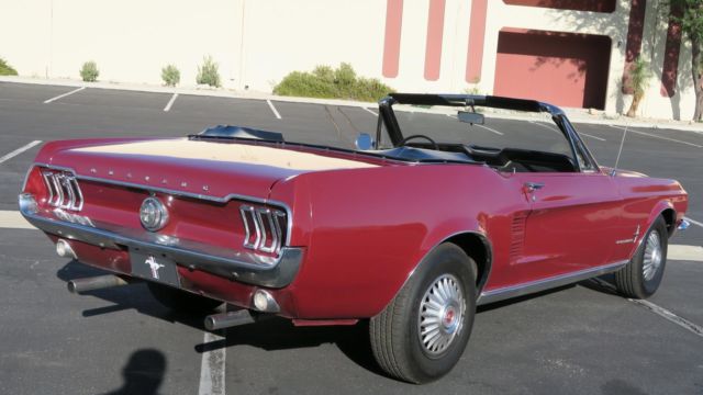1967 Red Ford Mustang --