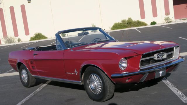 1967 Red Ford Mustang --