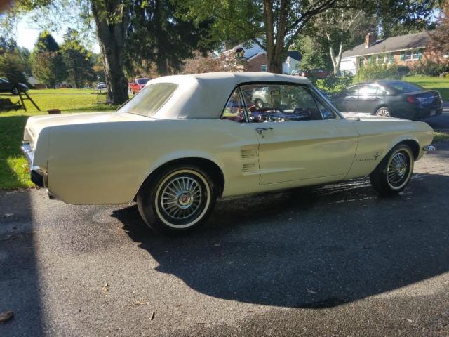 1967 White Ford Mustang Convertible