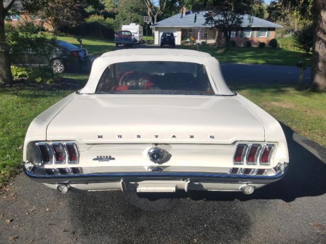 1967 White Ford Mustang Convertible