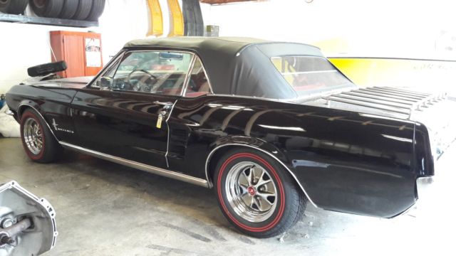 1967 Raven Black Ford Mustang Convertible