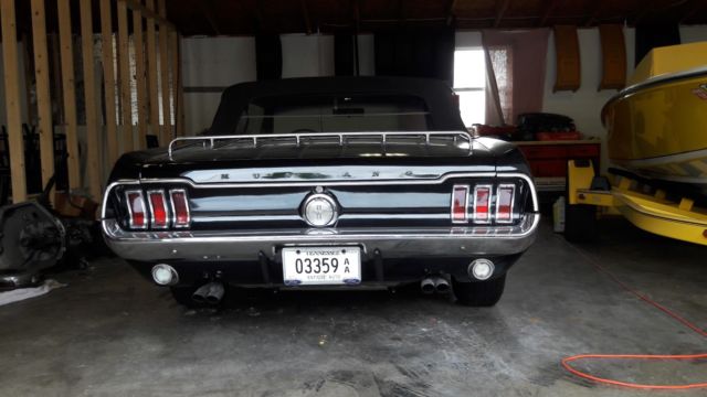 1967 Raven Black Ford Mustang Convertible