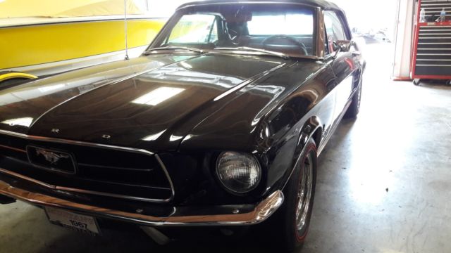 1967 Raven Black Ford Mustang Convertible