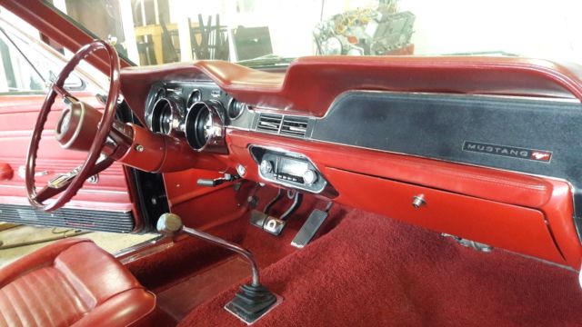 1967 Raven Black Ford Mustang Convertible