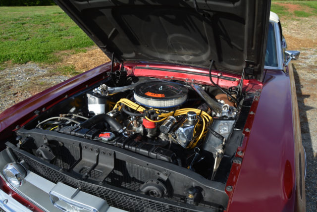 1967 Burgundy Ford Mustang Convertible