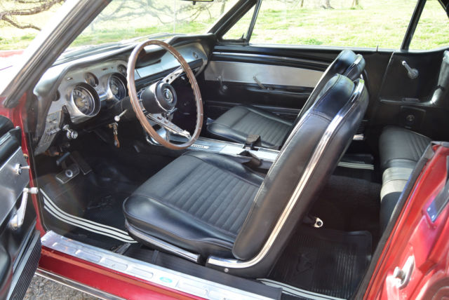 1967 Burgundy Ford Mustang Convertible