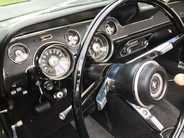 1967 Black Ford Mustang Convertible