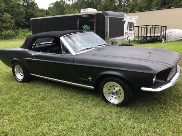1967 Black Ford Mustang Convertible