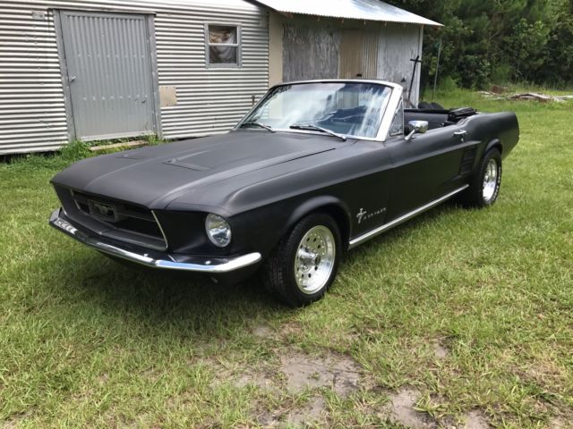 1967 Black Ford Mustang Convertible