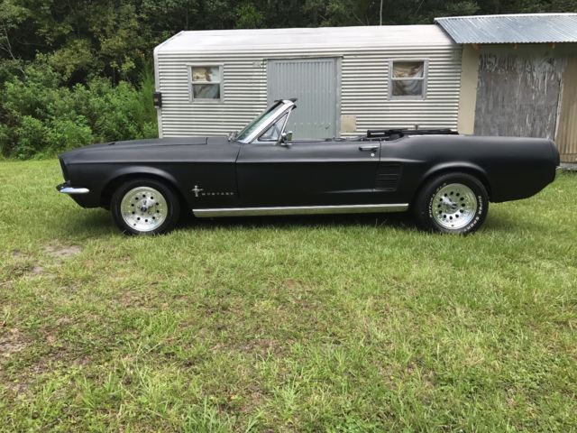 1967 Black Ford Mustang Convertible