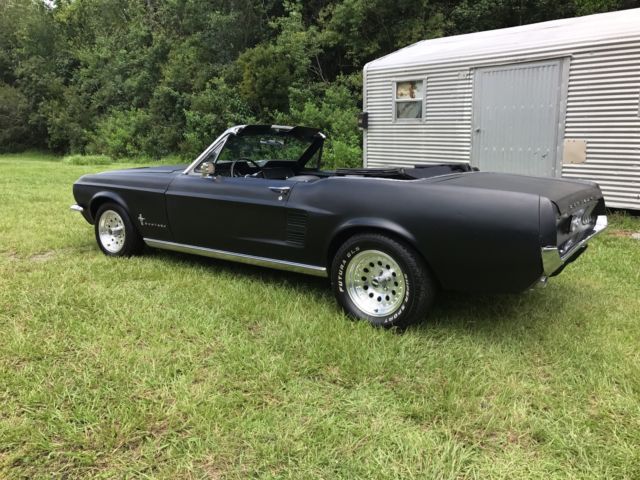 1967 Black Ford Mustang Convertible