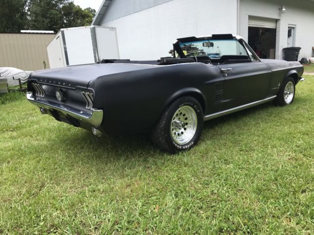 1967 Black Ford Mustang Convertible