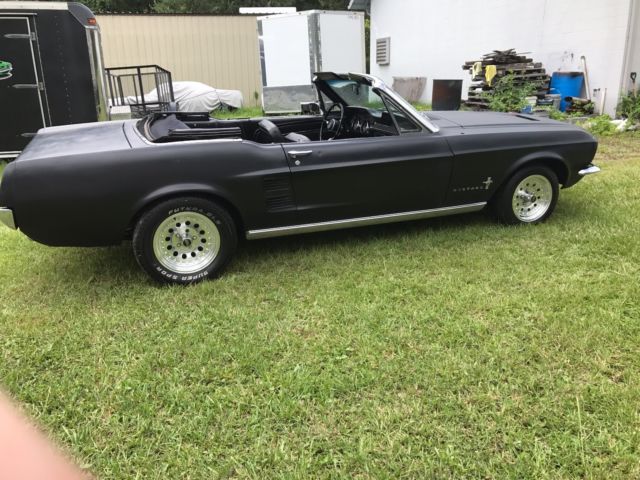 1967 Black Ford Mustang Convertible