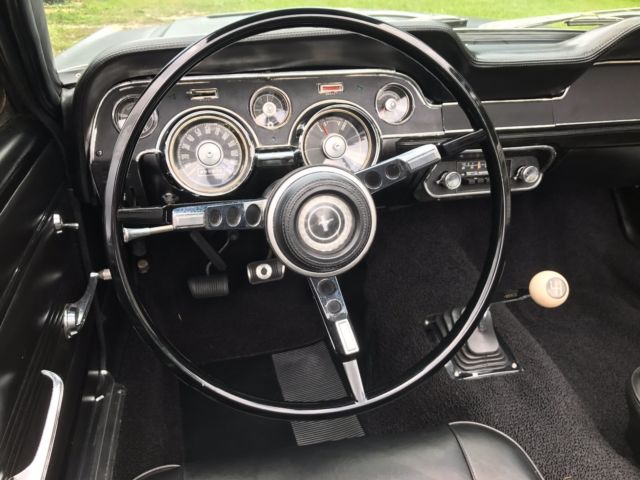 1967 Black Ford Mustang Convertible
