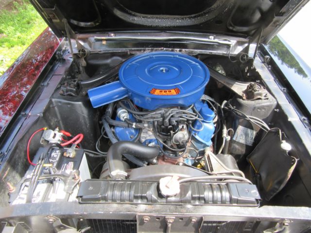 1967 Black Ford Mustang Convertible