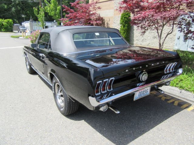 1967 Black Ford Mustang Convertible