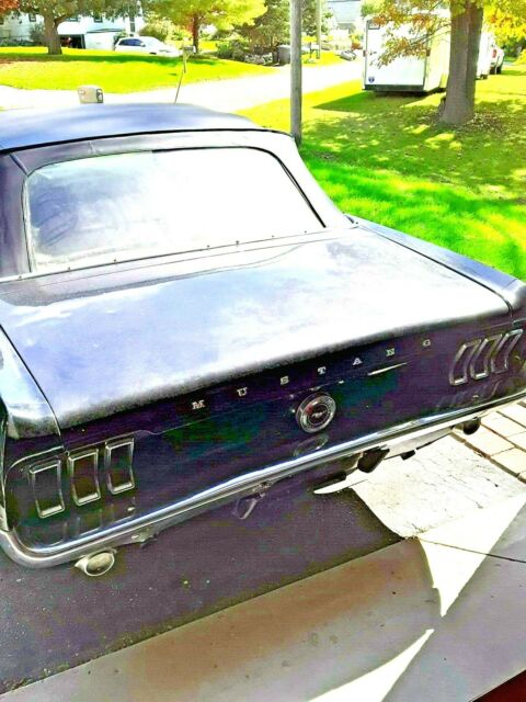 1967 Black Ford Mustang Convertible