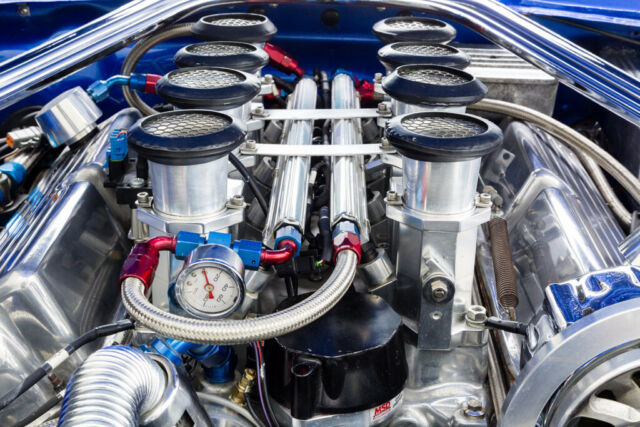 1967 Blue Ford Mustang Convertible