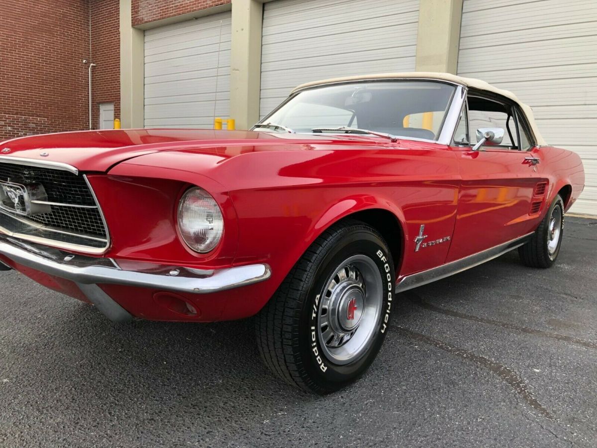 1967 Red Ford Mustang Convertible