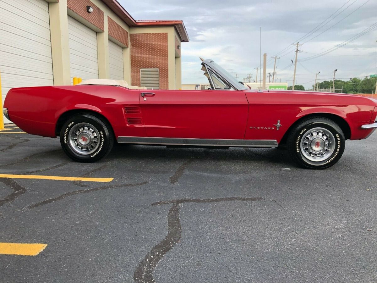 1967 Red Ford Mustang Convertible