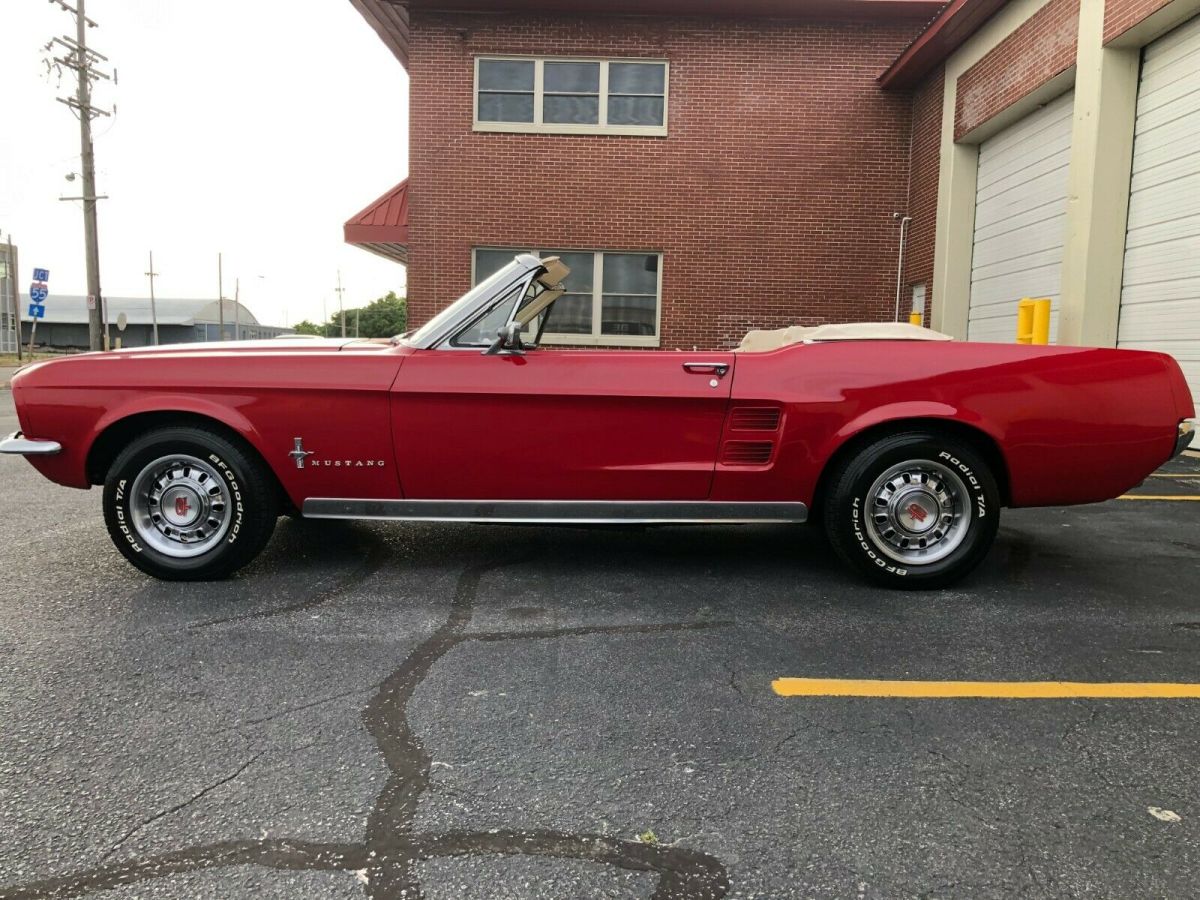 1967 Red Ford Mustang Convertible