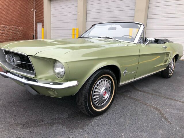 1967 GREEN Ford Mustang Convertible