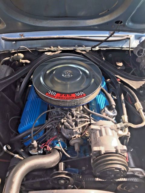 1967 Blue Ford Mustang Convertible