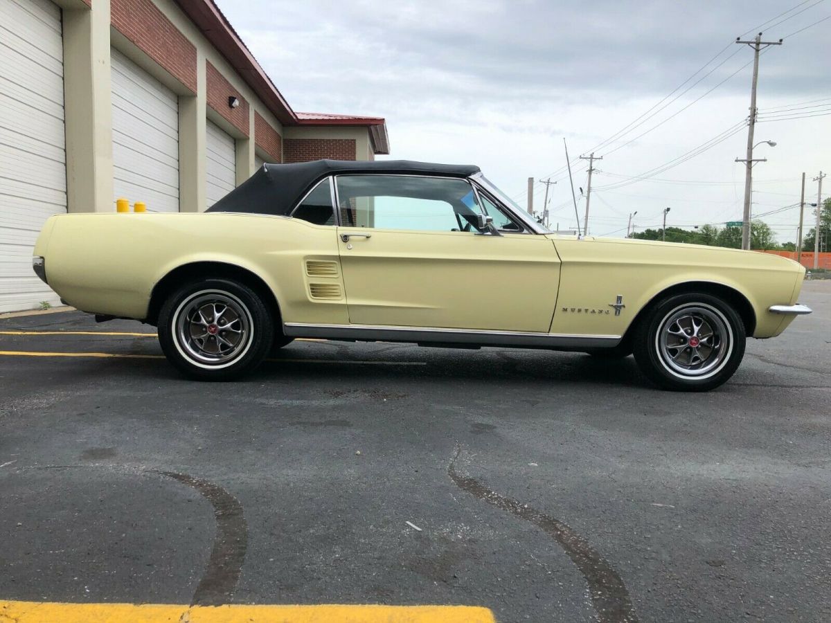 1967 BEIGE Ford Mustang Convertible