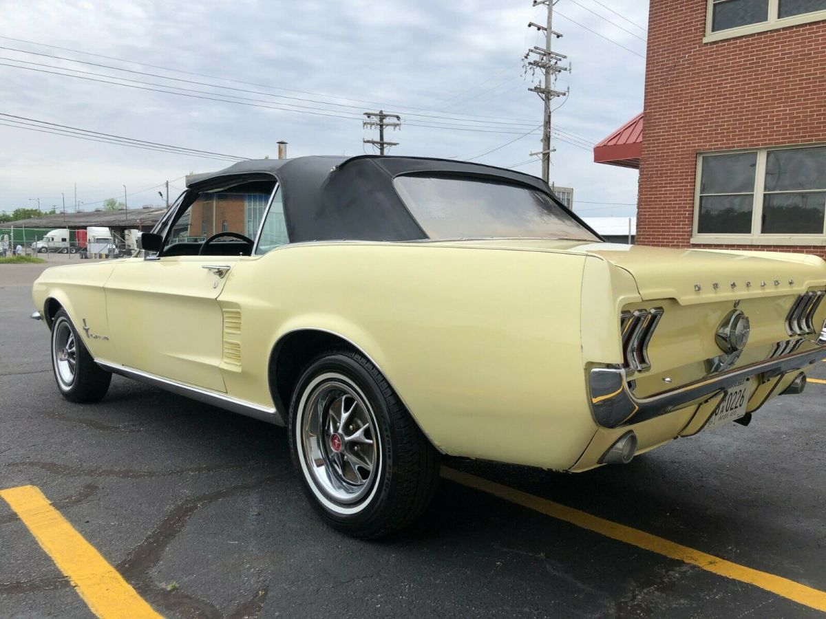 1967 BEIGE Ford Mustang Convertible