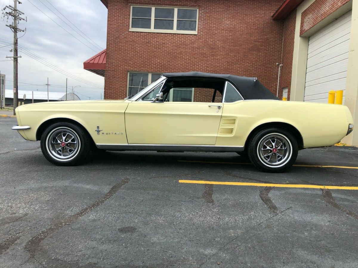 1967 BEIGE Ford Mustang Convertible