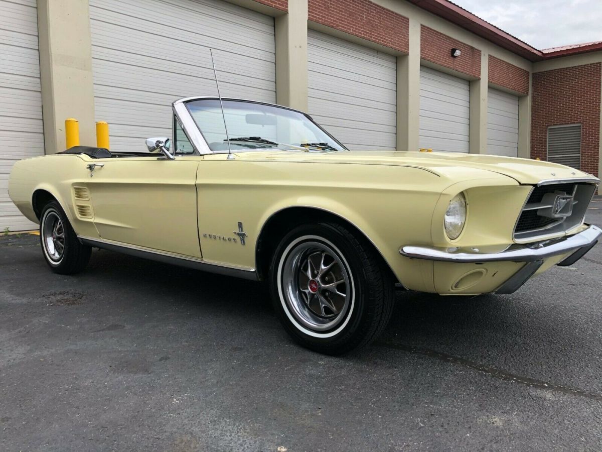1967 BEIGE Ford Mustang Convertible