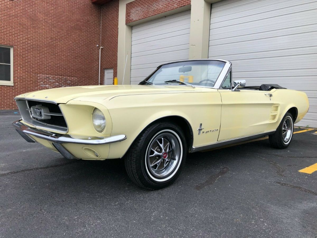 1967 BEIGE Ford Mustang Convertible