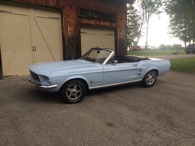 1967 Arcadian Blue Ford Mustang Convertible