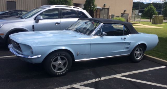 1967 Arcadian Blue Ford Mustang Convertible