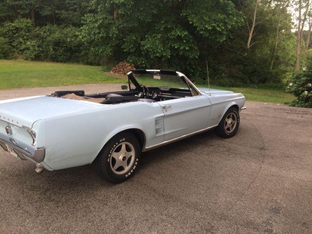 1967 Arcadian Blue Ford Mustang Convertible