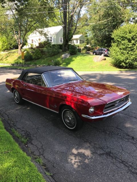 1967 Red Ford Mustang Convertible