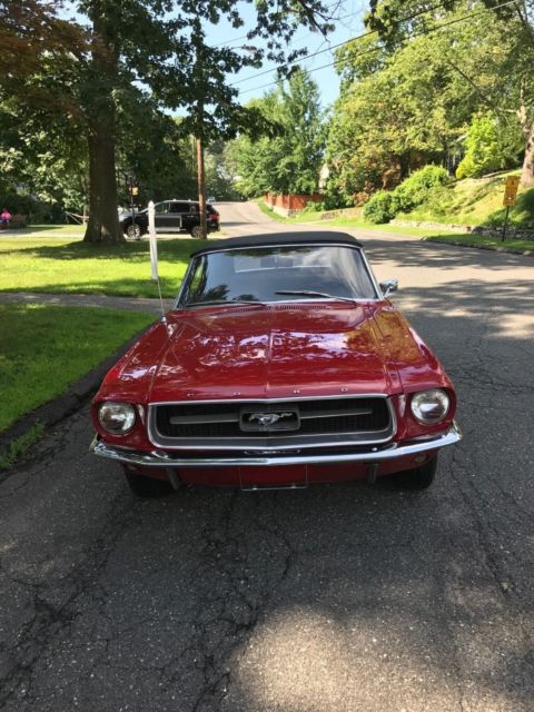 1967 Red Ford Mustang Convertible