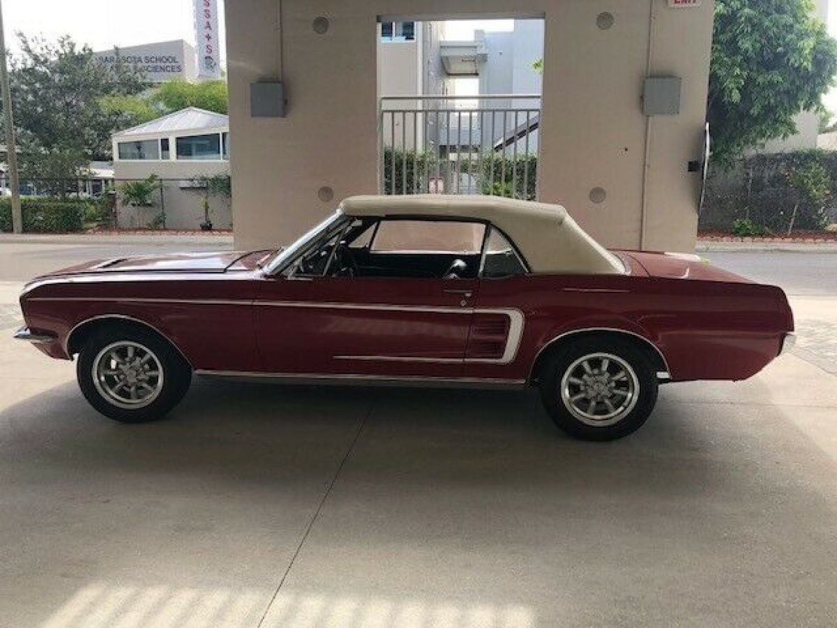 1967 Red Ford Mustang Convertible
