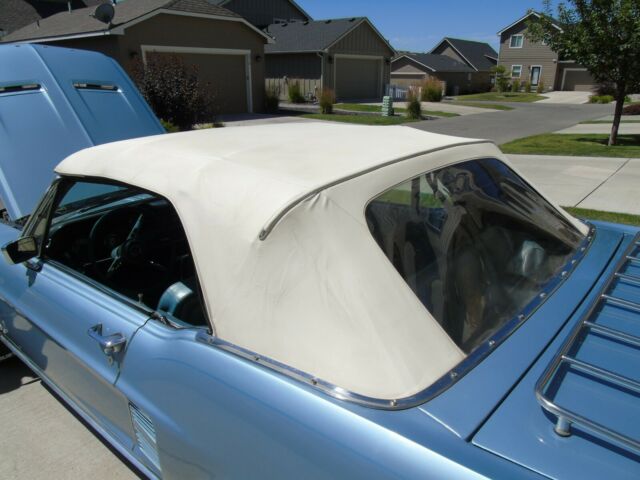 1967 Blue Ford Mustang Convertible