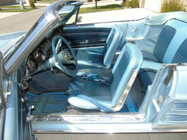 1967 Blue Ford Mustang Convertible