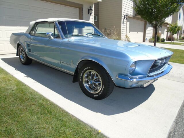 1967 Blue Ford Mustang Convertible
