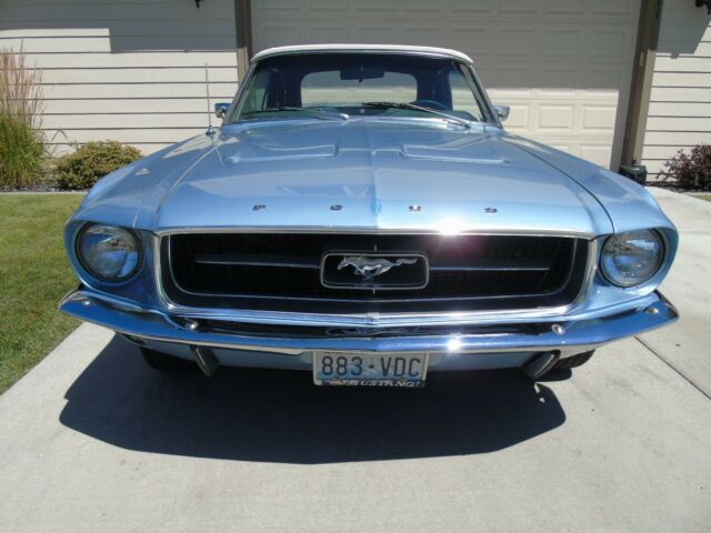 1967 Blue Ford Mustang Convertible