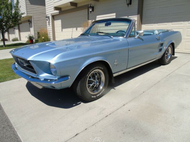 1967 Blue Ford Mustang Convertible