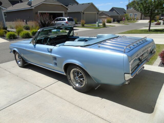 1967 Blue Ford Mustang Convertible