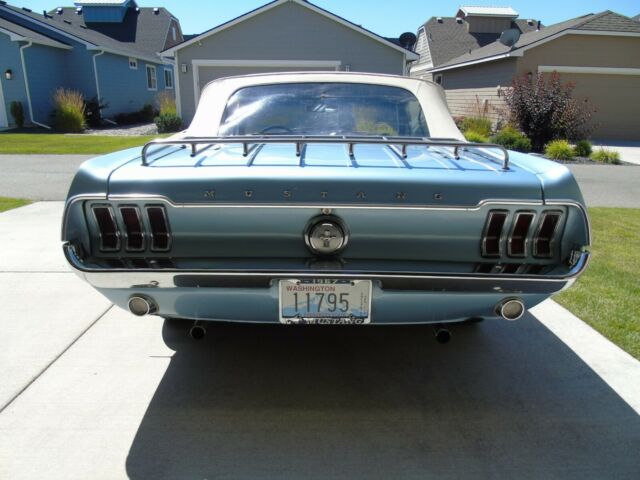 1967 Blue Ford Mustang Convertible