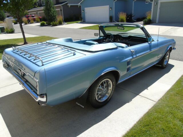 1967 Blue Ford Mustang Convertible
