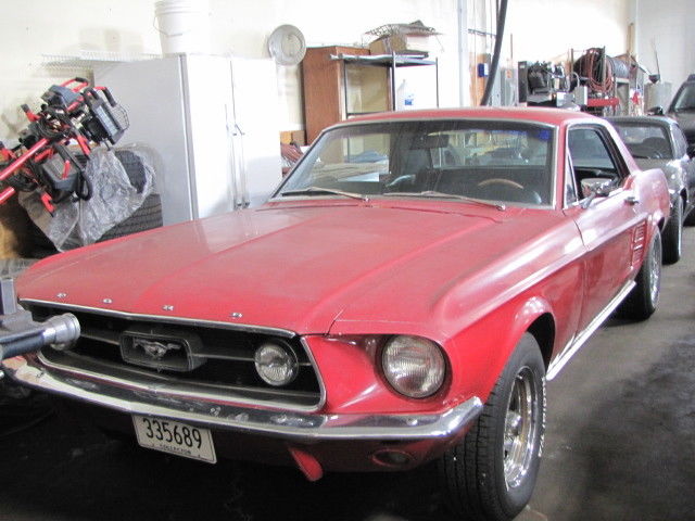 1967 Red Ford Mustang Coupe
