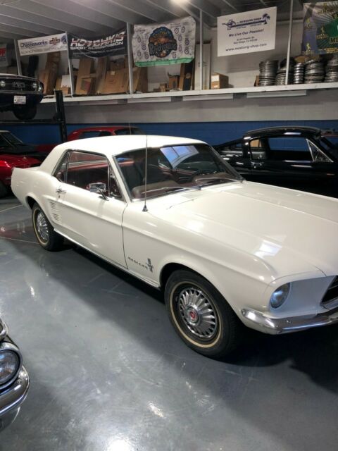 1967 White Ford Mustang Coupe
