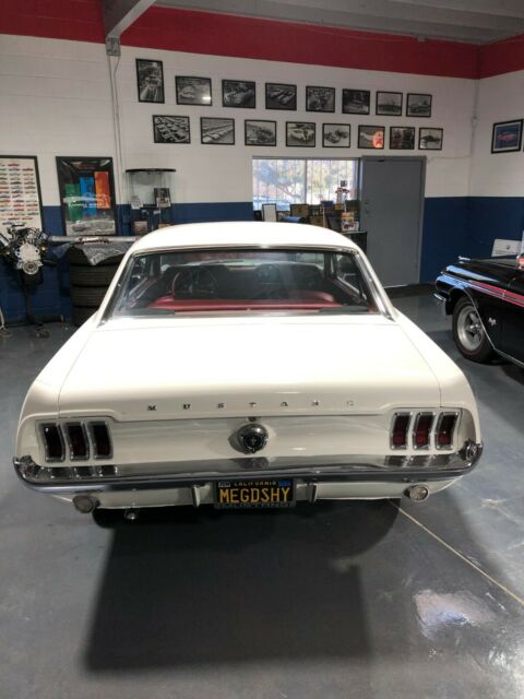 1967 White Ford Mustang Coupe