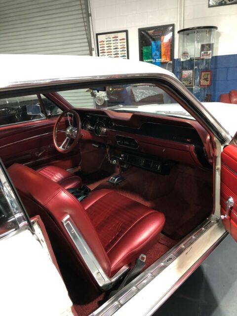 1967 White Ford Mustang Coupe